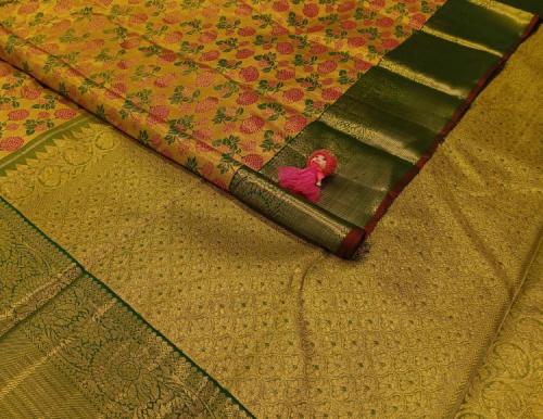 ARNI SILK HALF FINE ZARI SAREE WITH BLOUSE